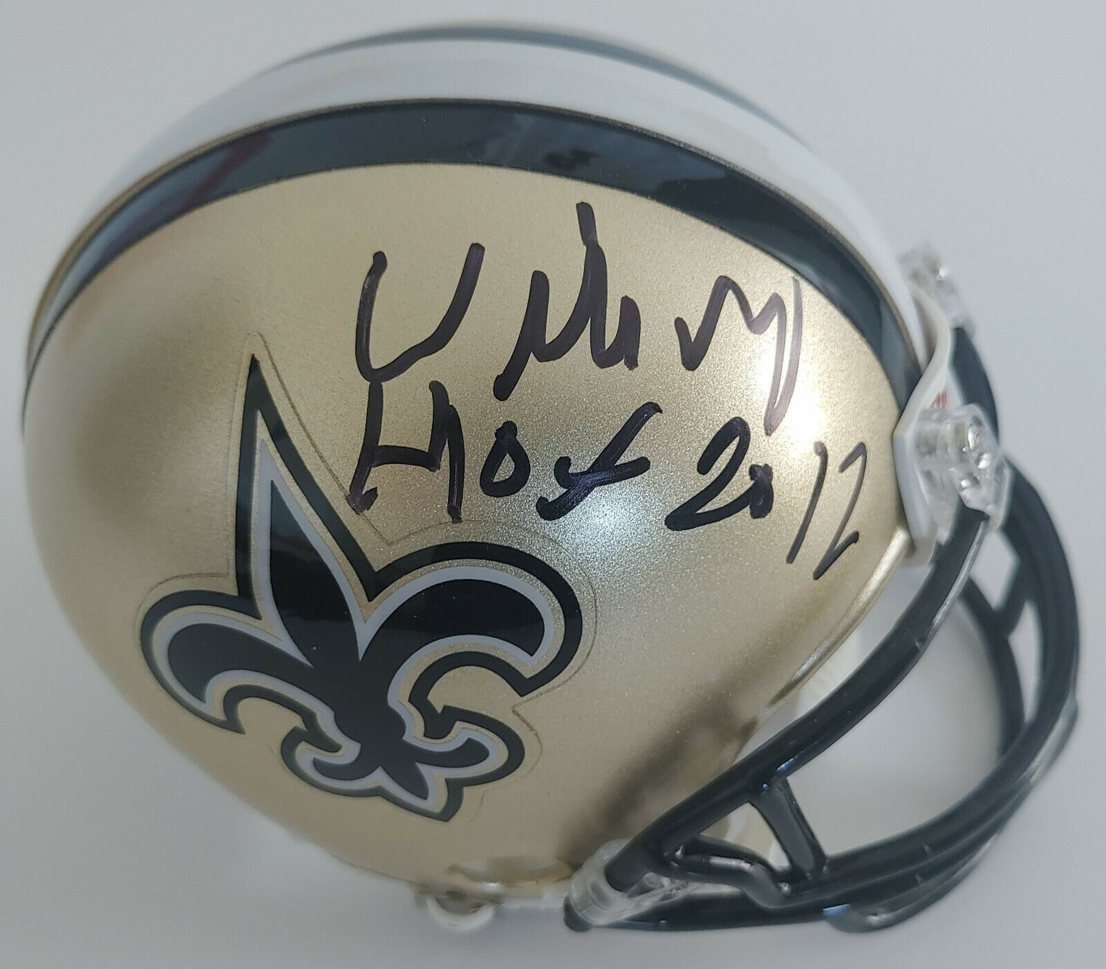 Willie Roaf signed autographed New Orleans Saints mini football helmet proof Beckett COA Willie Roaf signed autographed New Orleans Saints mini football helmet proof Beckett COA