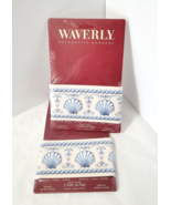 NEW Waverly Shells 3" Chair Rail Wall Trim Blue Cream Border Seashell To... - €19,82 EUR