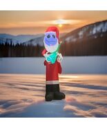 NIGHTMARE BEFORE CHRISTMAS Santa Jack Skellington Inflatable Tree 5.5 Ft #114796 - $722.60 MXN