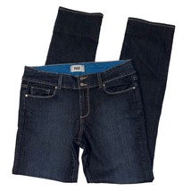 Paige Hidden Hills Straight Leg Denim Blue Jeans Pockets Womens 32 Made ... - $29.99