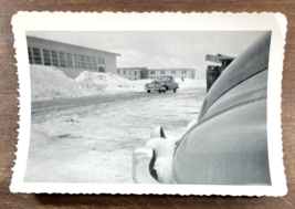 Vintage 1953 LIMESTONE MAINE PHOTO Old Car FORD CHEVY SNOW Loring Air Fo... - £14.79 GBP