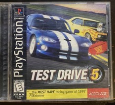 Test Drive 5 (Sony PlayStation 1, 1998) PS1 Black Label Complete w Manual - £3.92 GBP