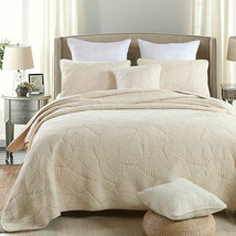 3pcs Reversible Quilt Set Egyptian Cotton Bedspreads Lightweight - $139.00