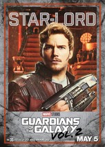 2017 Guardians Of The Galaxy Vol 2 Movie Poster 11X17 Marvel Star Lord Groot  - £9.57 GBP