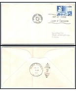 1955 CANADA FDC Cover- 50 Anniv Alberta Sask Ottawa to Glen Elder,Kansas... - $2.96