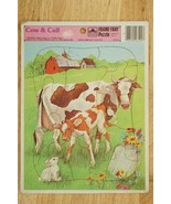 Vintage 1983 Golden Frame Tray Puzzle COW &amp; CALF Western Publishing 4511... - £10.12 GBP