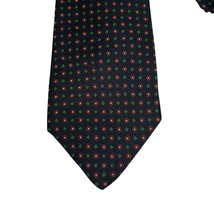 Brooks Brothers Makers All Silk Neck Tie Made in USA Floral Diamond Navy... - $16.29