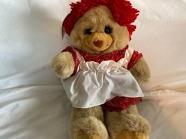 Mary Meyer Bearly Raggedy Bear Plush Stuffed Animal Toy 15&quot; Raggedy Ann 1988 - £14.06 GBP