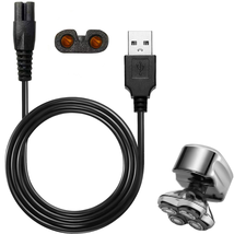 WAHFOX Head Shaver Charger Cord USB Cable for Pitbull Skull Shaver (USB Charger) - £9.36 GBP
