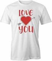 Love You T Shirt Tee Short-Sleeved Cotton Clothing Valentine S1WCA392 - £16.28 GBP+
