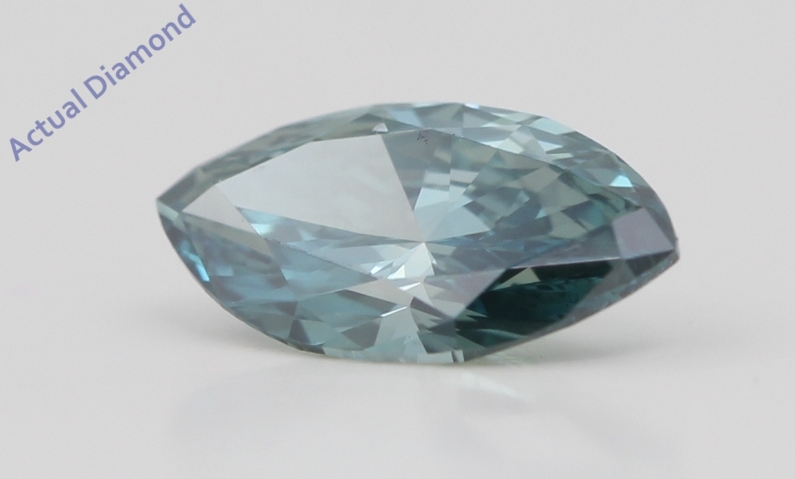 Marquise Loose Diamond (1.07 Ct Fancy Blue( Enhanced) VVS2 Clarity) IGL  Item image 3