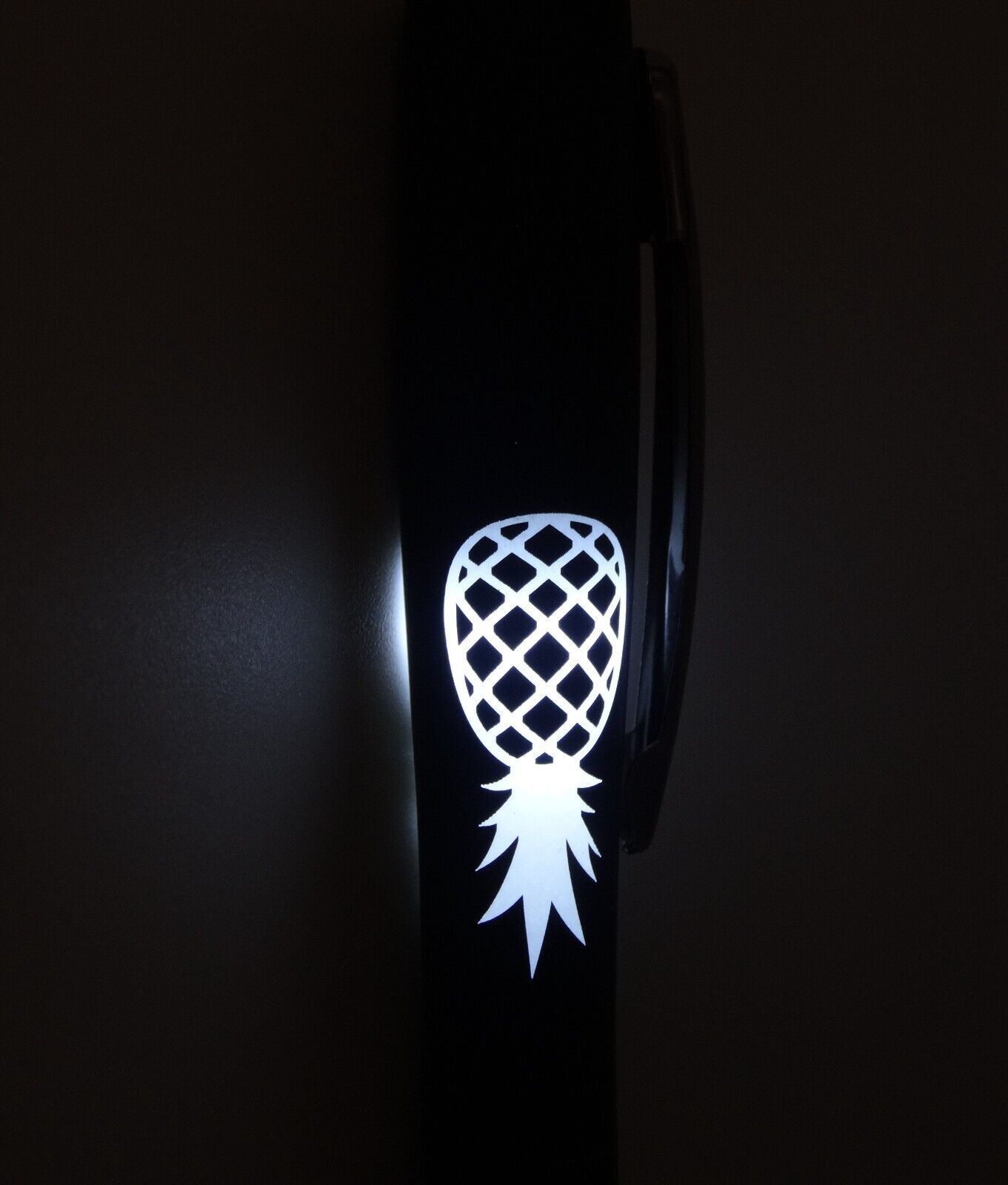 Upside down pineapple lighted ink pen - $11.30