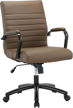 Mid-Back Manager&#39;S Chair In Brown/Black Realspace® Modern Comfort Winsley Bonded - $128.96