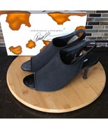 Donald J. Pliner Anya mesh elastic croco patent open toe sling back heel... - £49.00 GBP