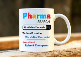 World&#39;s Best Pharmacist Mug Personalised Pharmacy Gift Funny Birthday Gifts New - £12.17 GBP