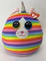 NEW 2021 TY Squish-a-Boos HEATHER the Cat Cushion Pillow (Small Size 10&quot;) NWT - £6.98 GBP