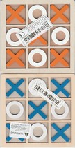 Permanent Wooden Tic Tac Toe Game (2 Complete Sets) Retro Toy Fun - $14.95