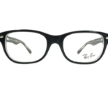 Ray-Ban Kids Eyeglasses Frames RB1555 3529 Black Clear Rectangular 48-16... - £35.04 GBP