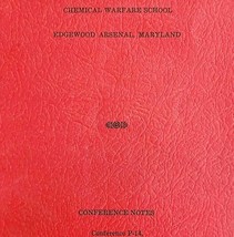 1941 Chemical Warfare School Edgewood Arsenal Conference Notes Maryland ... - $99.99