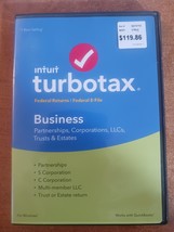 Intuit TurboTax Business 2018 Federal Return E-file Partnership LLC Trus... - $1,305.21 MXN