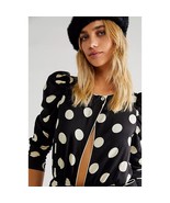 New Free People Miss Me B&amp;W Polka Dot Bodysuit Size Small   - $44.10