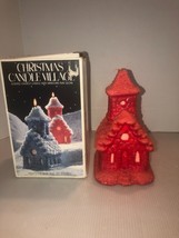 Vintage Lenox Christmas Village Church Candle W/Glowing Windows-8.25&quot; Unused IOB - £15.65 GBP