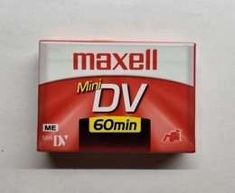 Maxell Mini DV 60 Min Minutes Sealed Video Cassette DVM60SE Single Cassette - £7.90 GBP