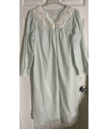 Vintage Cachet Nightgown Robe Size Small 8-10 Green Long Faux Pearls Bat... - $14.99