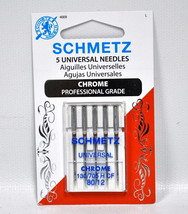 Schmetz Chrome Universal Needle 5 ct, Size 80/12 - £4.64 GBP