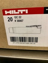 Hilti GC-22 Hilti GX-120 fuel cells full case 20 fuell cells NIB fresh n... - $792.00