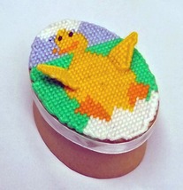 Duck 10 mesh Plastic Canvas Kit with Paper Mache Box and Trim - £14.20 GBP