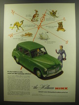 1949 Hillman Minx Car Ad - It&#39;s fun to drive a safe, smart car - $18.49