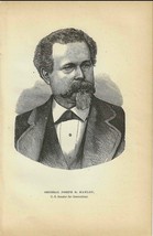 Senator Joseph R. Hawley Original 1884 Print First Edition 5 x 7 - £17.69 GBP