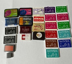 Huge 25 Lot Of Ink Pads Distress Just For Kids 6 New And 19 Used - $26.37