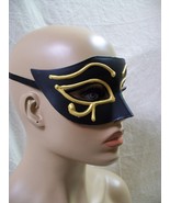 Black Gold Egyptian Eye of Horus Costume Mask Wadjet Mythic Goddess Gree... - $19.57 CAD