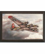 4&quot; X 6&quot; Boeing B-17 Flying Fortress WWII Aircraft Wooden Plaque - $10.75 CAD
