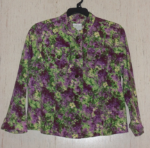 Excellent Womens Christopher &amp; Banks Floral Print Jacket Size P /XL - £22.38 GBP