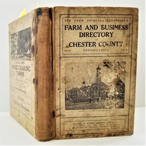 1914 Antique Chester Co Pa Business Farm Directory Hc Book Photos Ads Genealogy - £68.46 GBP
