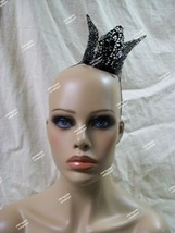 Fancy Mini Black Filigree Metal Royal Crown Renaissance Medieval Evil Qu... - $18.94 CAD