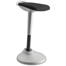basyx by HON BSXVLPERCHAS10X Silver Base Perch Chair, Black &amp; Silver - $385.96