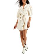 MSRP $180 LeRumi Alex Faux-Leather Shirtdress Size Small (DEFECT) - €27,56 EUR