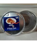 NEW Hefty PIzza pans 6 pans total 12.25x.5&quot; aluminum disposable Vintage ... - €24,90 EUR