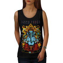 Wellcoda Disco Fever Elephant Womens Tank Top, Ganesha Athletic Sports Shirt - £14.63 GBP+