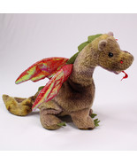 RARE Ty Beanie Baby Scorch Dragon Plush Stuffed Animal Toy Shiny Wings W... - £7.45 GBP