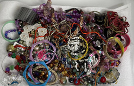 3lb Huge Lot Vintage Modern Jewelry Junk Drawer Craft Single Earring Parts Beads - £16.50 GBP
