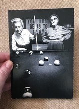 Vintage Avanti Feisty Old Ladies Playing Pool Black And White Greeting Card - £3.00 GBP