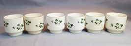 Carrigaline &amp; Shannon Pottery Shot Glasses 2 in Cups Shamrocks Ireland S... - £25.97 GBP