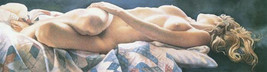 Reclining Nude by Steve Hanks Naked Beauty On A Blanket Open Edition Print - £31.14 GBP