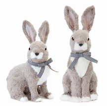 Elegant Rabbit Décor Set - 14&quot;H &amp; 16&quot;H Polyester/Foam - $95.95