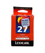 Genuine Lexmark 27 10N0227 Color Ink Cartridge X75 X75 X1100 X1200 X2200... - £7.51 GBP